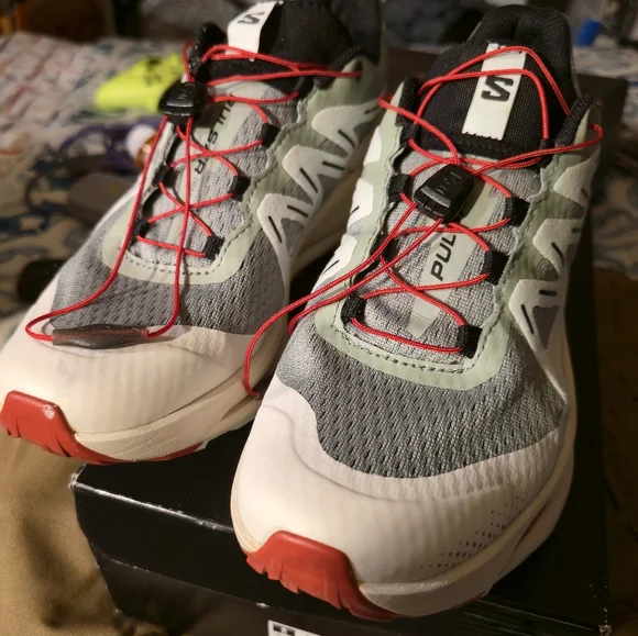 Salomon | Shoes | Salomon Mens Gray And Red Running Shoes  display picture 3